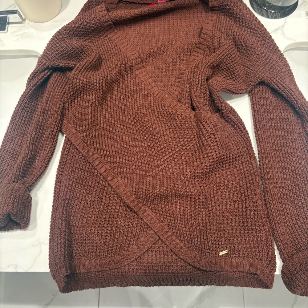Guess Chocolate Brown Knit Tunic